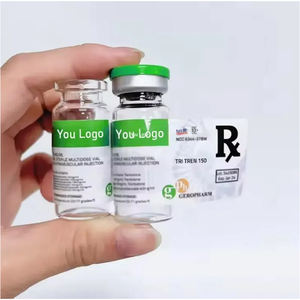 Vente directe d'usine, flacons en verre résistants aux solvants, 3 ml, 5 ml, 10 ml, flacon à seringue, emballage d'autocollants, étiquettes de peptides pour flacon en verre - Product Image 1