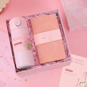 In 1 Box Business <b>Notebook</b> With Water Bottle Cup <b>Set</b> Custom Brand Logo Promotion Gift 2 Piece - Product Image 3