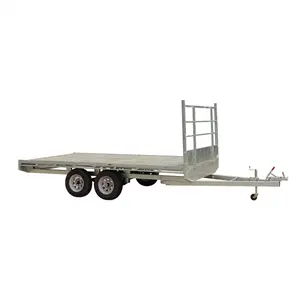 12x7 Flat Top / Flat Bed Tandem Dual Axle Trailer For Sale