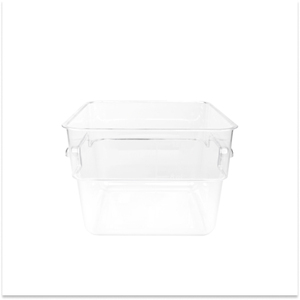 22 Quart Square Clear Plastic <b>Kitchen</b> Storage Box for Restaurant <b>Kitchen</b> Catering <b>Equipment</b> Heavy Duty Leakproof Stackable - Product Image 4