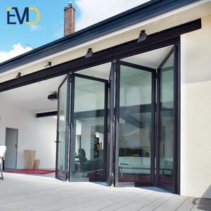 Porte pliante en aluminium et verre trempé pour patio extérieur de villa personnalisée - Product Image 3
