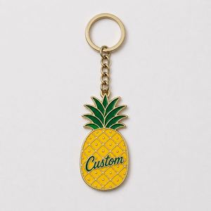 Porte-clés Ananas Personnalisés en Gros de Haute Qualité, Modèle Fruit Tropical, Design Style Hawaï, Souvenir de Voyageur - Product Image 2