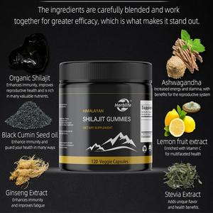 Gomitas de Shilajit OEM, Gomitas de Shilajit Puro del Himalaya para Suplemento Masculino, Gomitas de Shilajit Doradas para Mujeres - Product Image 3