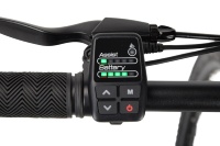 Vélo de montagne électrique de 27,5 pouces |   Moteur sans balais 7 vitesses + frein à disque mécanique |   Moteur arrière 350W |   Batterie au lithium dissimulée