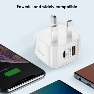 Trên Cổ USB C Tường Sạc Khối 20W Dual Port Pd Giao Hàng Điện Nhanh Loại C Sạc Anh Cắm Adapter - Product Image 5