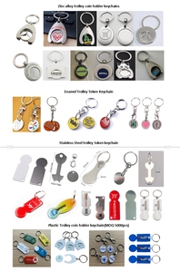 Porte-clés jeton de chariot en métal, finition <span class=keywords><strong>argent</strong></span>ée polie, vierge pour gravure laser, promotionnel, vente en gros, en stock, étiquette personnalisée - Product Image 5