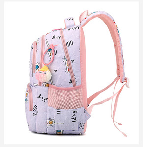 Sublimated Printing Nylon Waterproof Two-Wheel <b>Pull</b> Rod School Backpack Students <b>Trolley</b> Backpack - Product Image 6