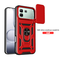 Coque de téléphone Lichicase antichoc avec béquille et fenêtre coulissante pour Infinix Note 60 Ultra, coque de protection