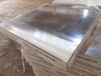Plaque de plafond en plâtre stratifié PVC 595x595mm (2x2ft) avec feuille d'aluminium de 7mm pour plafond suspendu de bureau