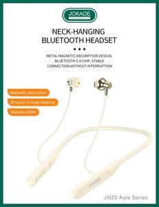 JOKADE headphone nirkabel ikat leher langsung pabrik versi 5.4 untuk olahraga/Gym/<span class=keywords><strong>Jogging</strong></span> 40H pemutar musik IPX4/perjalanan/perjalanan/kantor - Product Image 3