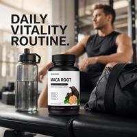 Formule Botanique de Bien-être OEM à base de Racine de Maca, Ashwagandha, Ginseng Panax et Poivre Noir - Capsules de Racine de Maca
