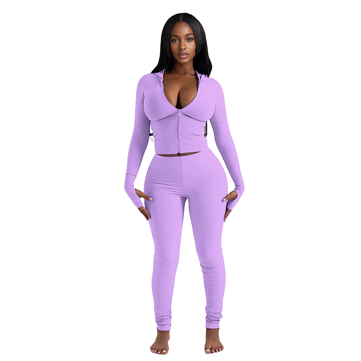 Pantaloni viola