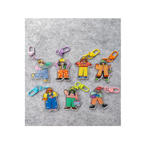 Inspirational Custom Clear Acrylic Keychain Car Accessories Encouraging Plastic Keyrings