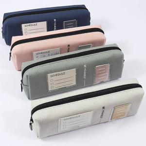 Foska Công Suất Lớn Sáng Tạo Màu Sắc Vải Bút Túi Bền Dây Kéo Đóng Cửa Xách Tay Sinh Viên Bút Chì Trường Hợp Thực Tế Và Phong Cách - Product Image 5