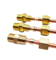 Raccord de compression en laiton, adaptateur réducteur à tête hexagonale en cuivre, filetage mâle BSP BSPT NPT 3 4 6 8 1/8 1/4 3/4, connecteur droit
