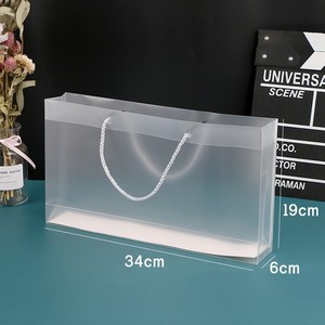 Caja de cajón dorada esmerilado transparente PVC manga ventana papel pastel panadería galleta pastelería cajón cajas con 2 4 6 divisores - Product Image 6