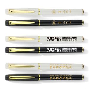 Bolígrafos Personalizados para Regalo Empresarial, Delgados, en Negro, Blanco y Azul, Punta de 0.5mm, Metálicos, Económicos, con Logotipo - Product Image 5