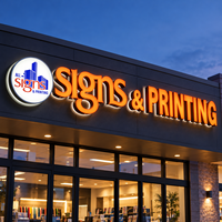 Lettres en relief LED personnalisées à éclairage frontal, enseignes de devanture de magasin 3D illuminées en orange, enseignes publicitaires extérieures pour les commerces