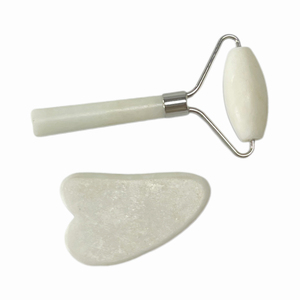 High Quality Natural White Jade <b>Roller</b> Facial Beauty Scraping <b>Massager</b> Face Massage <b>Roller</b> Massage Stick - Product Image 3
