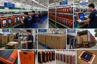 Sac à dos publicitaire portable avec écran LED numérique de 13,3 pouces, lecteur d'affichage mobile extérieur avec WiFi USB