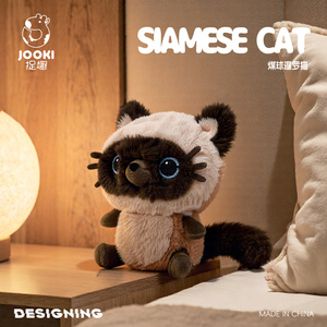 Peluche <span class=keywords><strong>de</strong></span> Gato Siamés <span class=keywords><strong>de</strong></span> <span class=keywords><strong>Ojos</strong></span> Grandes Kawaii, Animal <span class=keywords><strong>de</strong></span> Peluche Suave Realista con <span class=keywords><strong>Ojos</strong></span> <span class=keywords><strong>Azules</strong></span> para Niños, Decoración del Hogar, Regalos <span class=keywords><strong>de</strong></span> Cumpleaños - Product Image 5