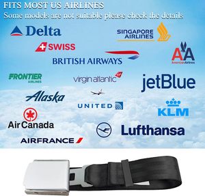 Extension de ceinture de sécurité d'avion, extension de ceinture de sécurité d'avion réglable de 7 à 31 pouces - CONVIENT À TOUTES LES COMPAGNIES AÉRIENNES AUX ÉTATS-UNIS, SAUF SOUTHWEST - Product Image 5