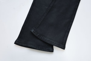 Vente en gros Jeans noirs Garçons Cool Black Wax <span class=keywords><strong>Enduit</strong></span> <span class=keywords><strong>Skinny</strong></span> Jeans Hommes Vintage Empilés Flare Bell Bottom Jeans Hommes - Product Image 4