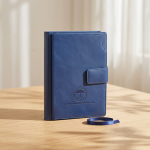 PU Leather Cover Hardcover Journal A4 A5 A6 Multi-Binding Magnetic Buckle Card Slot Customized Logo Company Office <b>Notebook</b> - Product Image 1