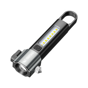 Linterna Recargable Smiling Shark, Rompe Cristales de Auto, Cortador de Cinturón de Seguridad, Luz LED para Camping - Product Image 2