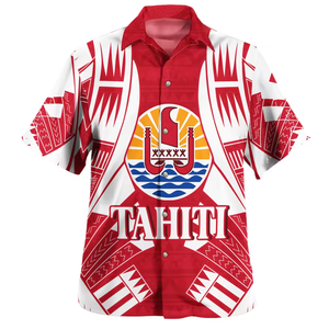 Chemise hawaïenne personnalisée style tatouages tribaux tahitiens, chemise boutonnée à manches courtes, produits en dropshipping, grandes tailles - Product Image 3