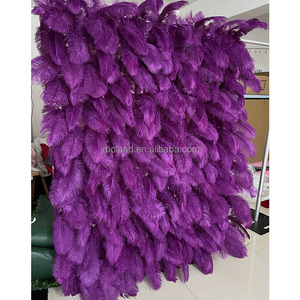 Telón de Fondo de Plumas de Avestruz con Reverso de Tela L14, Rollo de Plumas de Pavo Real Rosadas para Decoración de Bodas, Pasillos y Habitaciones, en Oferta - Product Image 4