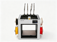 Imprimante 3D Snapmaker U1 4 couleurs avec 4 têtes d'impression indépendantes, vitesse élevée de 500 mm/s, imprimante 3D FDM multi-matériaux