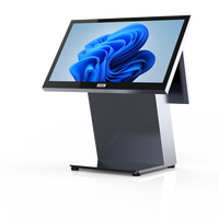 Caisse enregistreuse avec écran tactile, système de point de vente tout-en-un, 2 pièces, J6412, 4G, 64G