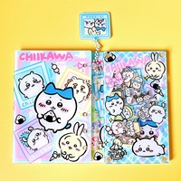 DHF537 - Cuadernos de Anime con Diseño de Dibujos Animados, A7, A5, Mikko Capybara, Butterbear, DIY, Acrílico, Libro Móvil, Anime Chiikawa, Princesa