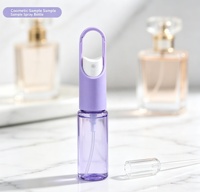 Flacon pulvérisateur à crochet de 20 ml, flacon vide pour désinfectant pour les mains, mini flacon de parfum à brume fine, rechargeable, portable pour les voyages, recyclable pour animaux de compagnie