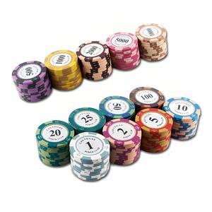 Fichas de Póker de Arcilla Personalizadas para Texas Hold'em, Mahjong y Salas de Cartas, Colores y Logotipo Personalizables - Product Image 2
