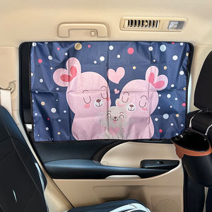 Dibujos animados plegable bebé <span class=keywords><strong>protector</strong></span> <span class=keywords><strong>solar</strong></span> protección UV succión magnética ventana lateral cortina de privacidad logotipo personalizado <span class=keywords><strong>coche</strong></span> parasol sombra - Product Image 4