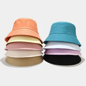 Chất Lượng Cao Cotton Bán Buôn Mũ Số Lượng Lớn Trống Thêu Logo Tùy Chỉnh Xô Hat Cap