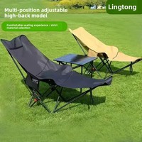 Chaise pliante inclinable à quatre positions en fer, vente en gros, lit pliant simple, chaise lune portable, chaise de sieste de bureau