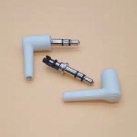 Connecteur audio jack 3,5 mm mâle 3/4 pôles, angle droit 90°, pour réparation DIY de casque stéréo, soudure
