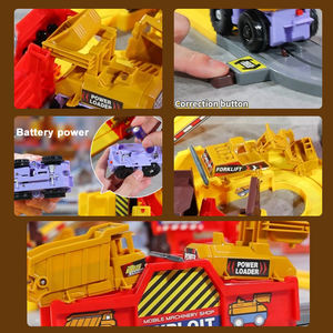 מסלול הנדסה חשמלי לשחק סט בניית גזע צעצועים לילדים חם מכירת מיני מעקה משאית - Product Image 3