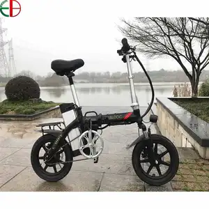 48v 300w katlanabilir e bisiklet 14 inç arka tekerlek elektrikli kalın tekerlekli bisiklet