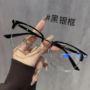 Lunettes optiques demi-cerclées Tong Jincheng pour hommes, protection contre la lumière bleue, verres en polycarbonate, monture de largeur moyenne, origine Taizhou - Product Image 4