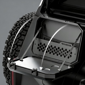 Box Laterale in Lega di Alluminio Impermeabile Antifurto Grande Capacità Accessorio per Modifica Esterna per Tank 500 - Product Image 4