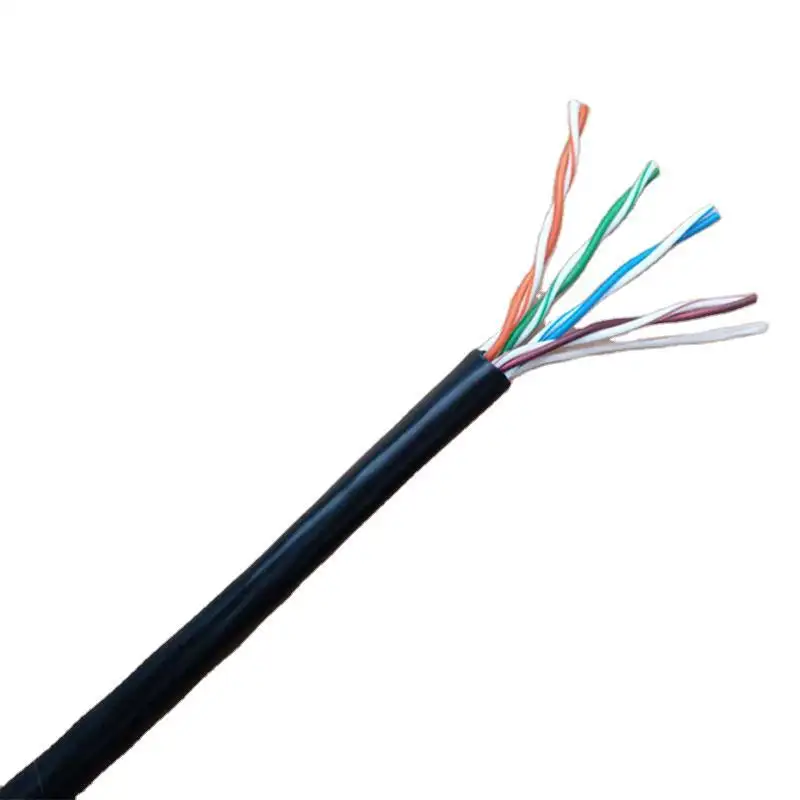 Cable UTP Cat 5e Cable de conexión Cat6 de cobre puro para exteriores