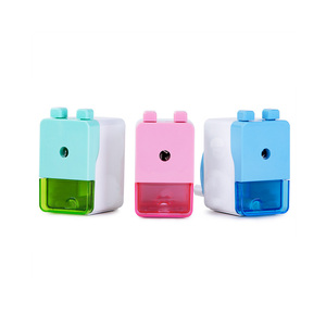 Taille-crayon manuel de dessin animé, taille-crayon rapide en plastique personnalisé pour crayons de couleur, salle de classe, maison, bureau - Product Image 3