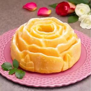 Large Rose Number Shaped <b>Silicone</b> Pan Bread Mousse Mold for Birthday Parties Valentine's Day Sustainable Cake Tool - Product Image 6