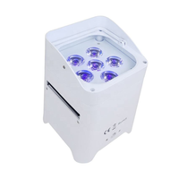 Projecteur LED Par 6*18W sans fil à piles avec télécommande DMX IR pour scène, mariage, fête