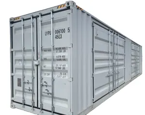 Kontainer pengiriman terbuka sisi kubus tinggi 20 Ft ISO 40ft bekas pintu samping baru
