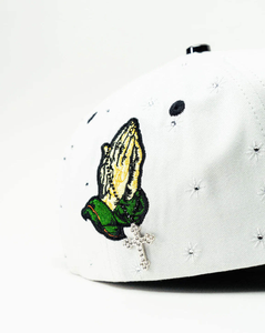 Casquette de baseball en daim à 5 panneaux avec logo personnalisé, vente en gros, casquette originale en jean pour junior - Product Image 5